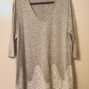 Lane Bryant 3/4 sleeve tunic